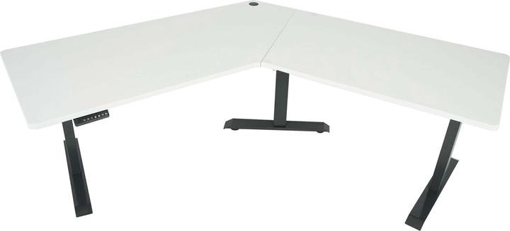 Produktbild Swisshandel24 Schreibtisch, Computertisch, 120° elektrisch höhenverstellbar weiss, anthrazit-grau