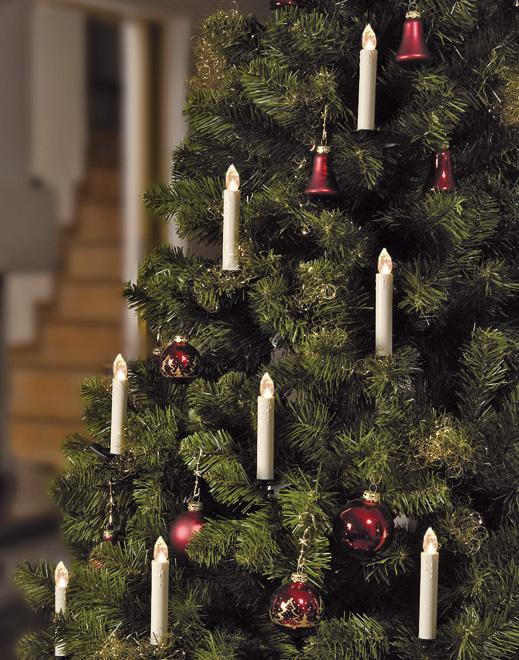Produktbild Hellum LED-Weihnachtsbaumkerzen kabellos BASIS-SET 10 BS ww, Box (1 x)