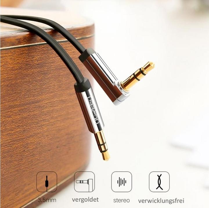 Actual product image Ugreen 3.5mm Klinke – 3.5mm Klinke (1 m, 3.5mm jack (AUX))