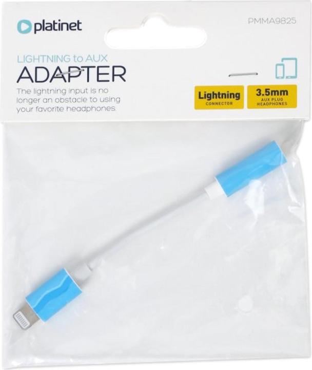 Actual product image Platinet Lightning/Aux-3 5 mm adapter (Lightning, 3.5mm socket)