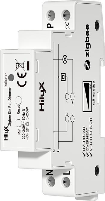 Produktbild HiluX Zigbee DIN rail dimmer - 250w