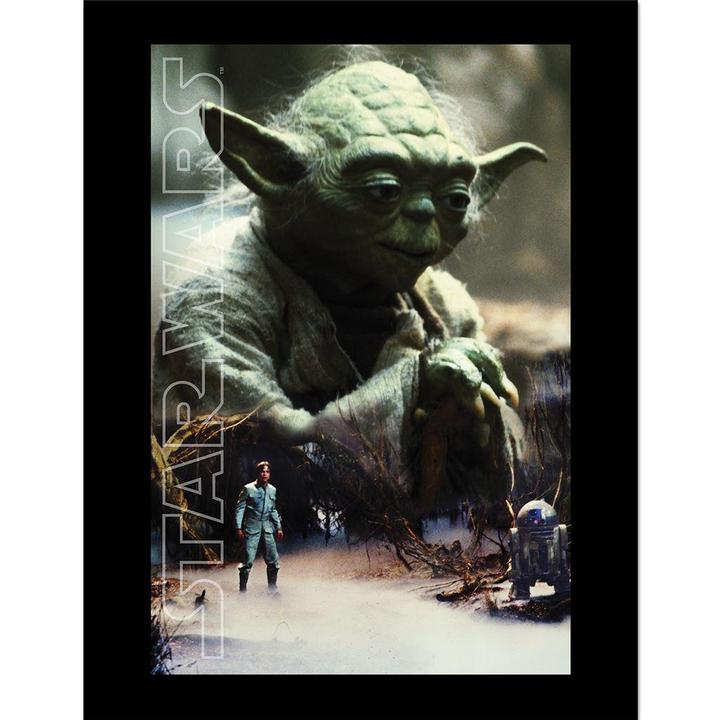 Image du produit Star Wars - Poster encadré YODA KEY ART (45 x 35 cm)