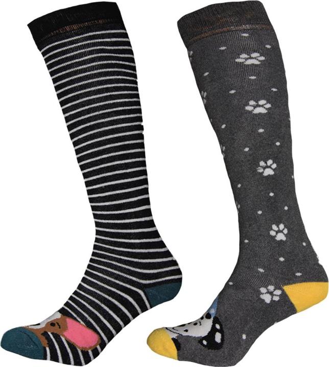 Simply Essentials Socken Frauen Hunde Welly (2er Pack) (2er Pack, 37 - 40.5)