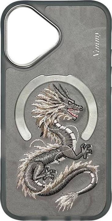 Actual product image Nimmy Dragon MagSafe case for iPhone 16 grey (Apple iPhone 16)