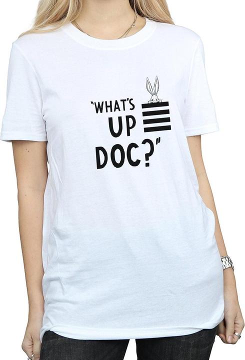 Image du produit Looney Tunes - T-shirt BUGS BUNNY WHAT'S UP DOC STRIPES - Femme (S)