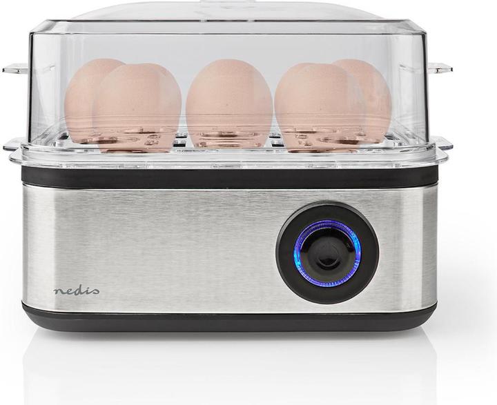 Actual product image Nedis KAEB130EAL - Vařič na Vejce | 8 ks | 3 fáze | miska | 500 Wattů (EU plug)