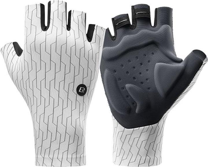 Actual product image Rockbros Road Cycling Gloves Size: S - Black and White (S)