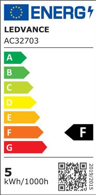 Energie-Label Osram Led Star Par16 (GU10, 4.30 W, 350 lm, 1 x, F)