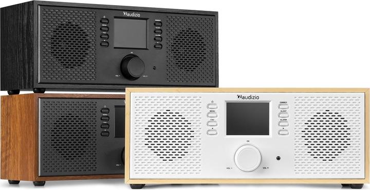 Actual product image Audizio Internet Radio Rimini wood look (Web radio, Bluetooth)