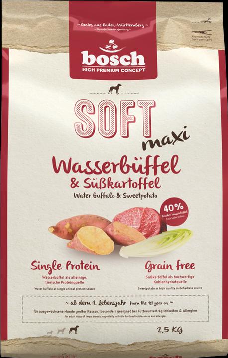 Produktbild Bosch Petfood Soft Adult Maxi, Wasserbüffel & Süsskartoffel, 2.5 kg (Adult, 1 Stk., 2500 g)