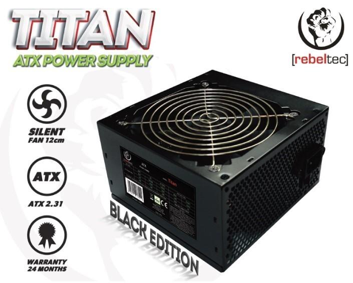 Actual product image Rebeltec Universal computer power supply ATX ver. 2.31 TITAN 450 (450 W)
