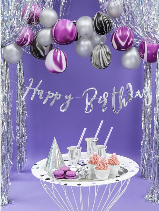 Produktbild Partydeco Silberne Teller Metallic (6 x)
