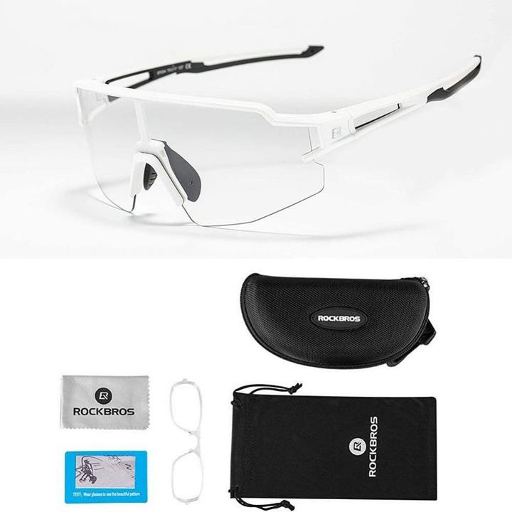 Produktbild Rockbros 10172 photochromic UV400 cycling glasses - white (Weiss)