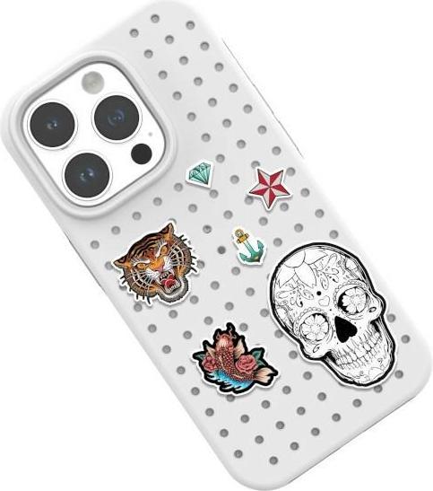 Produktbild Pinifit Zestaw Etui Pinit Dynamic + Tattoo Pin iPhone 14 Pro Max 6.7" czarny/black wzór 3 (Apple iPhone 14 Pro Max)