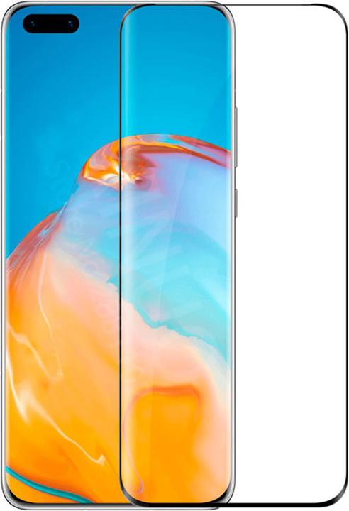 Actual product image PhoneLook 3D Tempered Glass Vitre de protection d'écran intégrale verre trempé avec bords noirs (1 Piece, Huawei P40 Pro+)