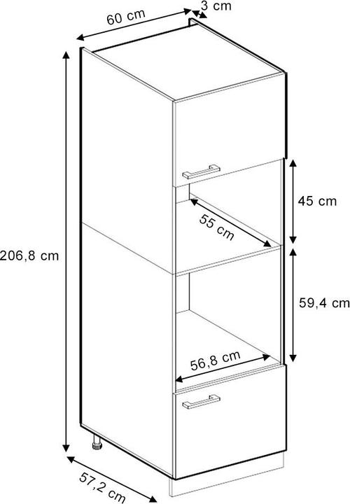Immagine prodotto Vicco Mikrowellenschrank R-Line