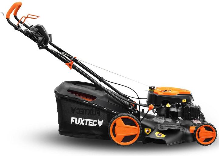 Actual product image Fuxtec Petrol lawn mower with electric starter zipgo® (Rechargeable battery operated)