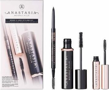 Anastasia Beverly Hills Kit per lo styling di ciglia e sopracciglia marrone scuro (Marrone scuro)