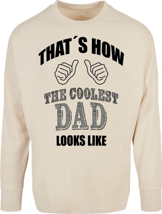 Merchcode Coolest Dad Oversized Cut On Sleeve Longsleeve - 115107
