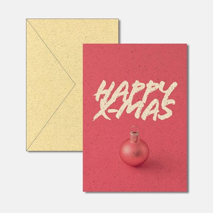 Produktbild Weihnachtskarte Graspapier - Text, 12.2 x 17.5 cm (1 Stk.)