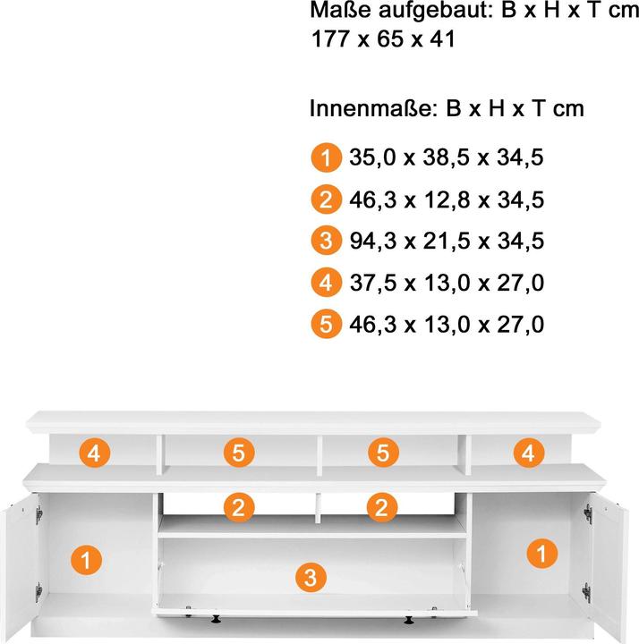 Actual product image Trendteam Brandson Baxter (177 x 41 x 65 cm)