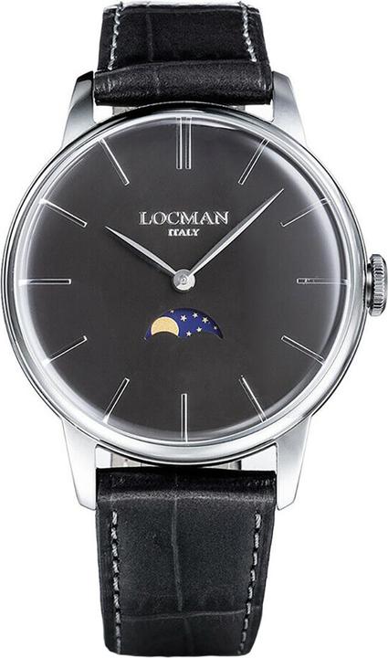 Immagine prodotto Locman Orologio da uomo Italia 1960 Solo Tempo Ref. 0256 (Orologio da polso analogico, 41 mm)