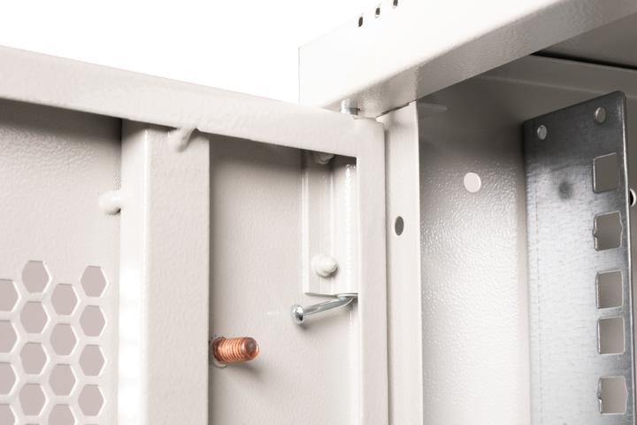 Actual product image Digitus 19" 12U wall-mounted housing, SOHO PRO perforated door, 595 x 540 x 400 mm, grey (12 RU, 19 inch rack)