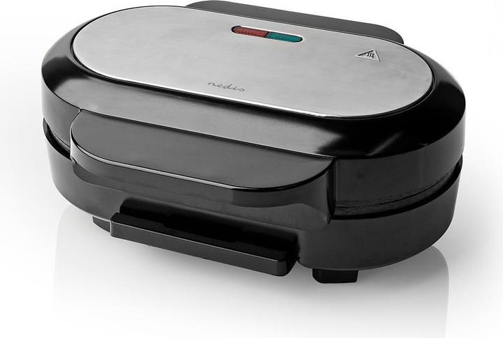 Produktbild Nedis Hamburger Macher | 1000 W | 10.5 cm | Automatischer Temperaturkontrolle | Kunststoff / Metall