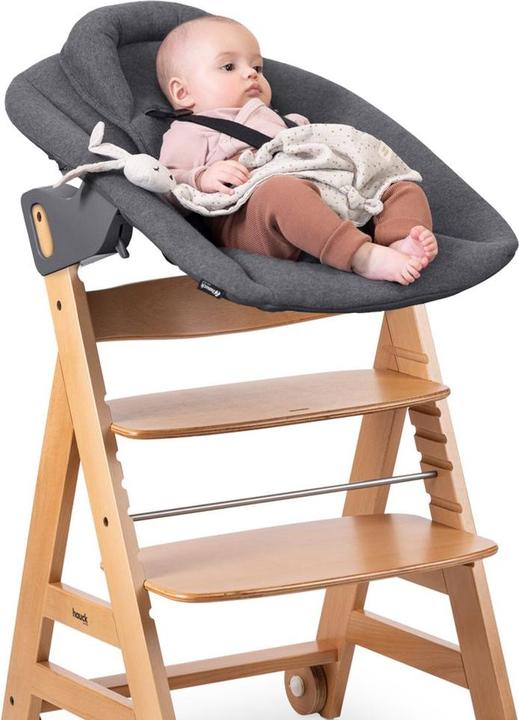 Actual product image Hauck Highchairs Beta Plus Natural 5-piece Newborn Set - Highchair + (Highchair)