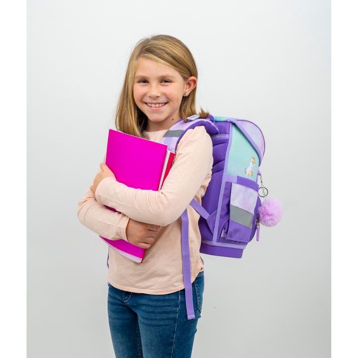 Actual product image Belmil COMPACT Schulrucksack-Set Rainbow Unicorn Magic (19 l)