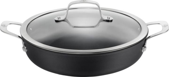 Actual product image Ballarini Patelnia Alba głęboka z 2 uchwytami tytanowa 28 cm ALBG3ED.28D (28 cm, Frying pan, Aluminium)