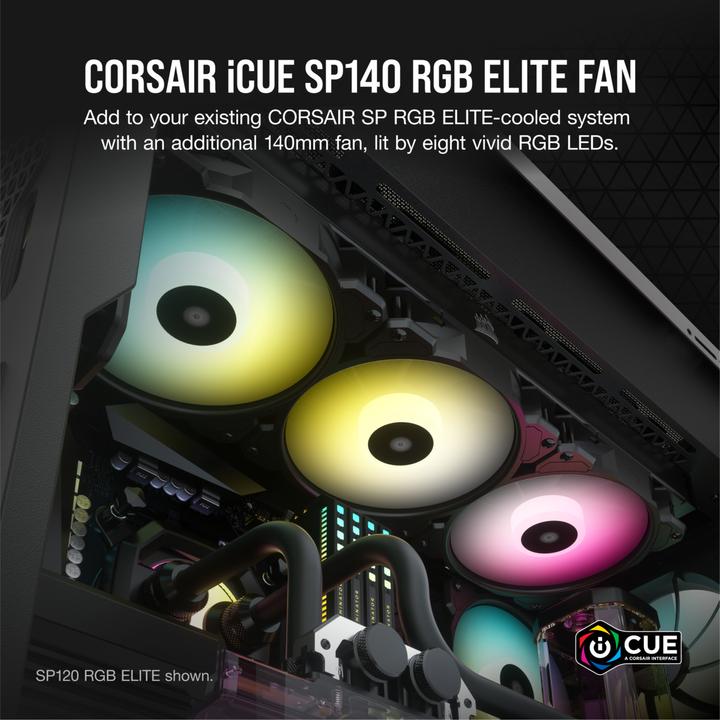 Image du produit Corsair SP140 RGB Elite (140 mm, 1 x)