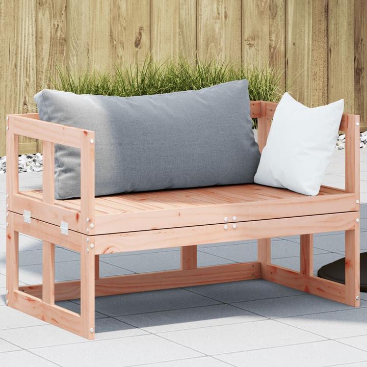 Actual product image VidaXL 2-in-1 garden sofa, extendable Douglas fir