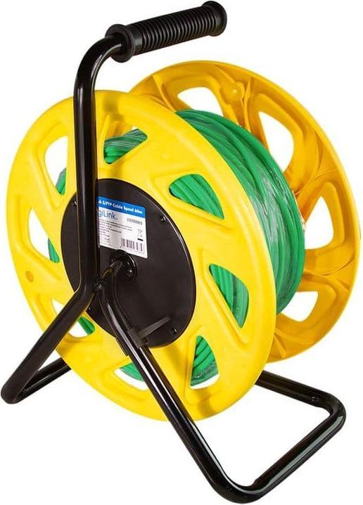 Produktbild LogiLink Mobile Kabeltrommel Cat.7 S/FTP, PUR, 60 m (S/FTP, CAT7, 60 m)