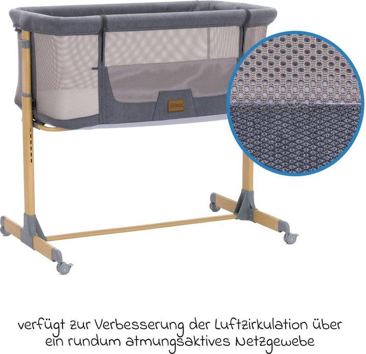 Actual product image Fillikid Beistellbetten Beistellbett Crip 6-fach höhenverstellbar