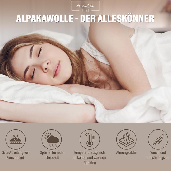 Produktbild Mara Vital Alpaka Duvet (1008 g, 155 x 220 cm, 100 x 135 cm, 200 x 210 cm, 135 x 200 cm)