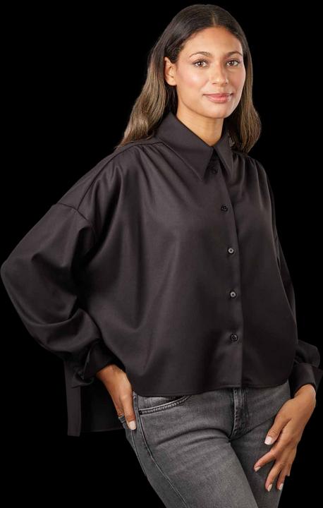 Actual product image Drykorn Oversized Flanna Blouse Long Sleeve Black (M)