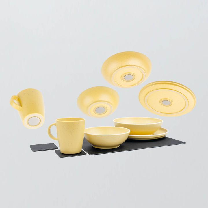 Actual product image Silwy Magnet-Kunststoff-Geschirrset Dolomit Yellow, Produkttyp