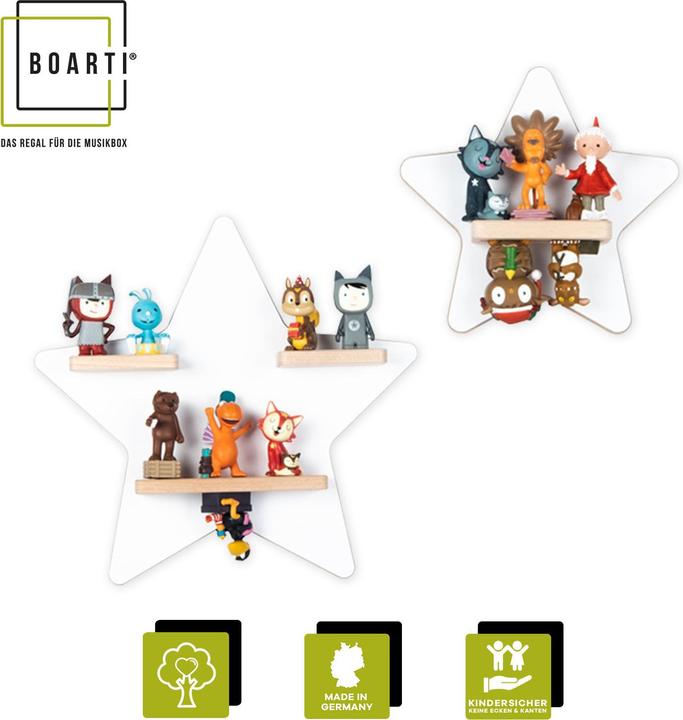 Actual product image VCM Wooden shelf star Toniebox Tonies