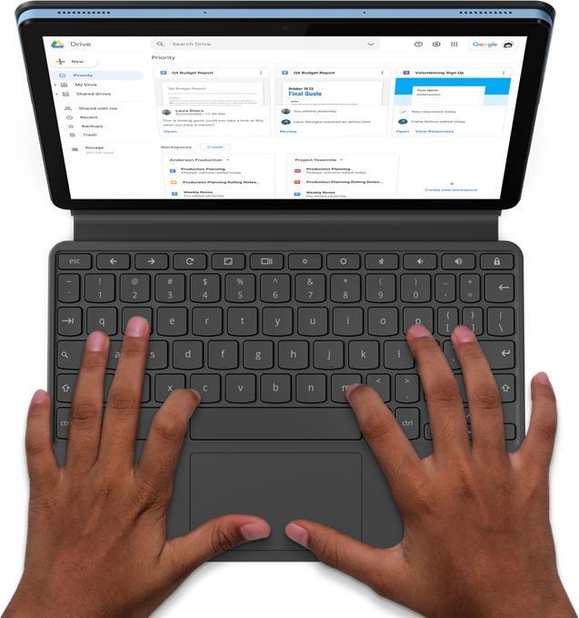 Actual product image Lenovo IdeaPad Duet Chromebook (10.10", MediaTek Helio P60T, 4 GB, 64 GB, DE)