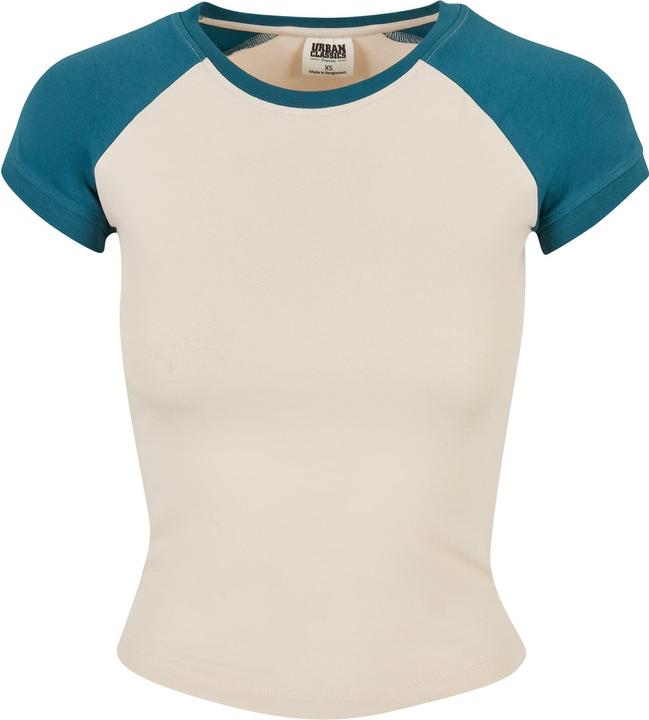 Urban Classics Ladies Organic Stretch Short Retro Baseball Tee