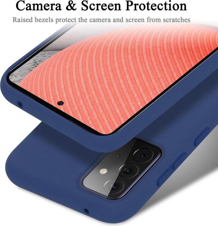 Actual product image Cadorabo TPU Liquid Silicone Case Cover (Samsung Galaxy A72)