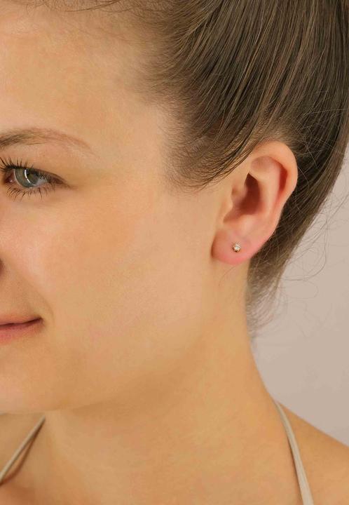 Image du produit Muau Boucles d'oreilles monture 6 poignées (Or jaune 750/18K)