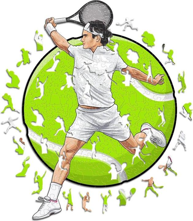 Produktbild Iconic Roger Federer - Tennis - Holz Puzzle Grösse L (500 Teile) (500 Teile)