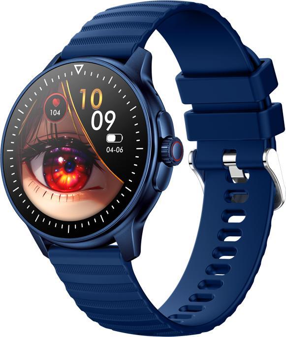 Produktbild EKO 5.1 Connected Watch mit Mikrofon und Silikonarmband in Streifenoptik