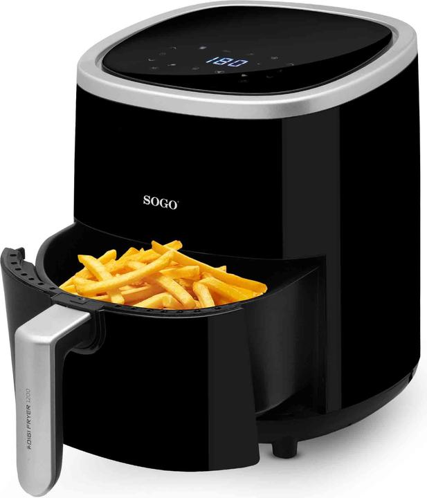 Actual product image Sogo AIR FRYER 3.5L-60MIN TEMP-TOUCH PANEL,80-200ºC 1200W 8 PREST MENUS