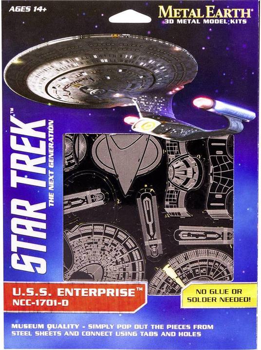 Actual product image Metal Earth Star Trek USS Enterprise NCC - 1701 - D