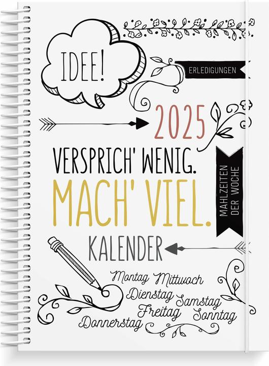 Actual product image Burde Doodle Calendar 2025 (German)