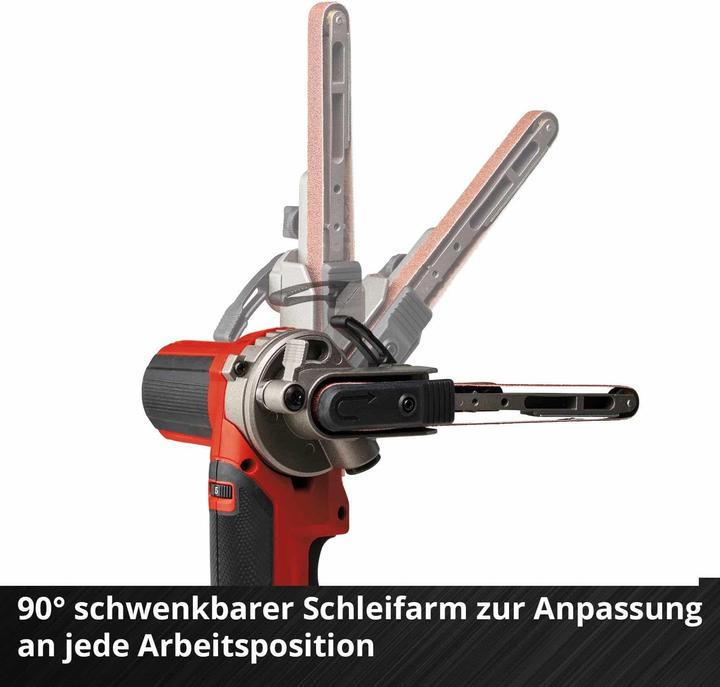 Actual product image Einhell Cordless belt file TE-BF 18 Li Kit (1x 4.0 Ah)