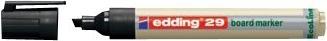 Actual product image Edding 29 Ecoline whiteboard marker - black - 10 whiteboard pens - wedge tip 1-5 mm - board marker (Black, 5 mm, 10 x)